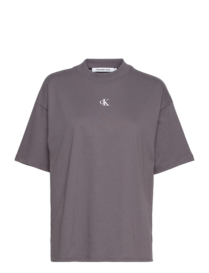 Two T Monogram Boyfriend Tee T-shirts & Tops Short-sleeved Harmaa Calvin Klein Jeans