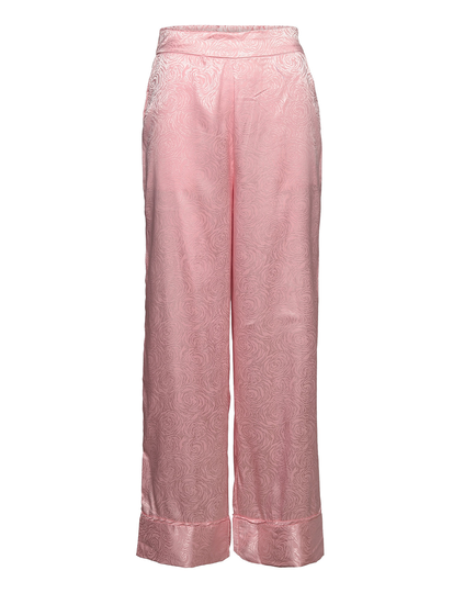 Objaileen Hw Wide Pant A Ss Fair 22 C. Leveälahkeiset Housut Vaaleanpunainen Object