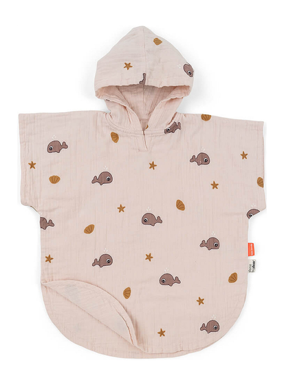Beach Poncho Gots Wally Home Bath Time Bath Poncho Vaaleanpunainen D By Deer