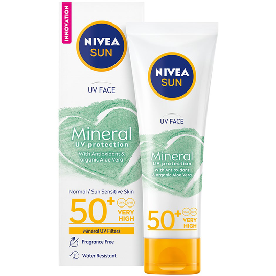 UV Face Mineral Sunscreen, 50 ml Nivea Aurinkosuoja kasvot