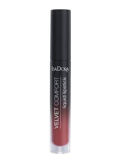 Velvet Comfort Liquid Lipstick Deep Rose Huulikiilto Meikki Vaaleanpunainen IsaDora