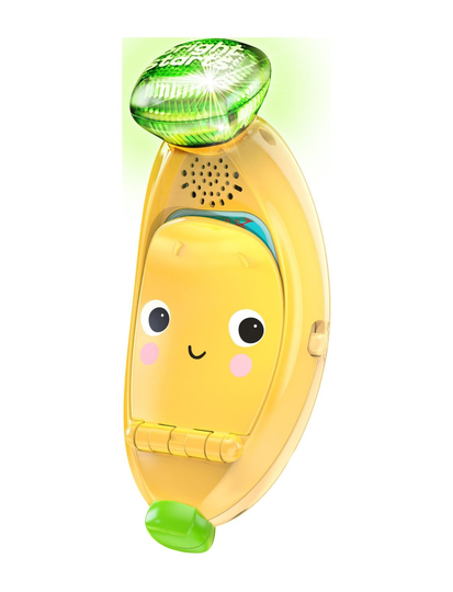 Bablin' Banana™ Musikalsk Banan-Telefon Toys Baby Toys Educational Toys Activity Toys Keltainen Bright Starts
