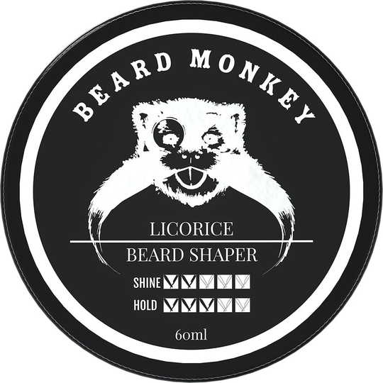 Licorice Beard Shaper, 60 ml Beard Monkey Parta & Viikset