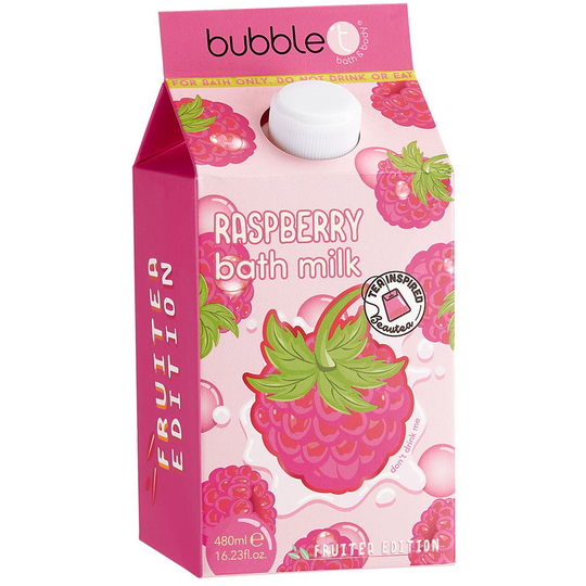 Fruitea Raspberry Bath Milk, 480 ml BubbleT Kylpyvaahto & Kylpysuola