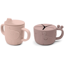 Done By Deer Spout/Snack Cup Set Deer Friends Powder