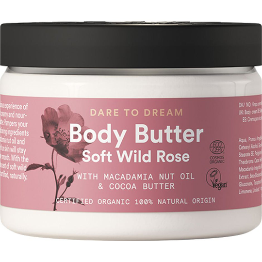 Soft Wild Rose Body Butter, 150 ml Urtekram Vartalovoit