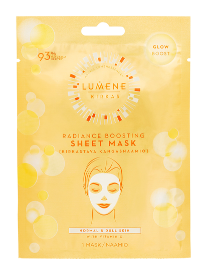 Kirkas Radiance Boosting Sheet Mask Beauty WOMEN Skin Care Face Face Masks Sheet Mask Nude LUMENE