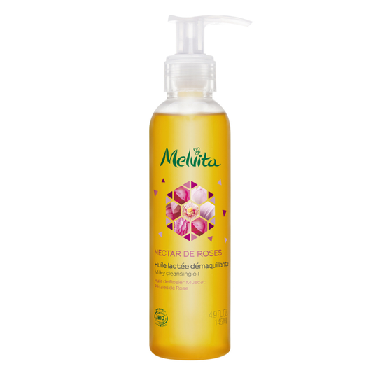 Melvita Organic Rose Milky Cleansing Oil (145ml)