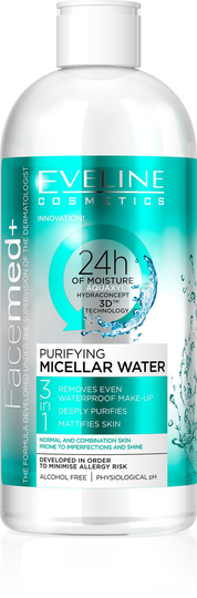 Eveline Facemed+ Puhdistava Micellar-vesi 400ml