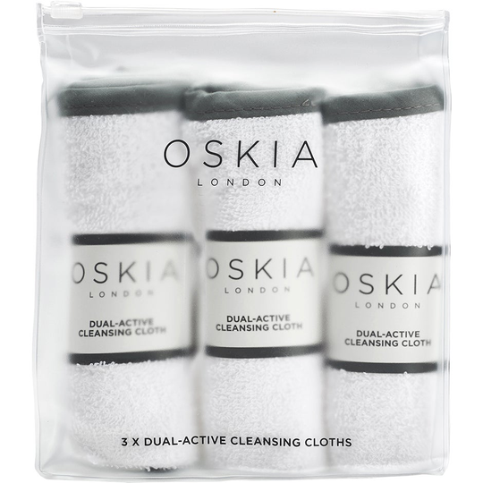 Dual-Active Cleansing Cloths, 3 pcs Oskia Ihonpuhdistus
