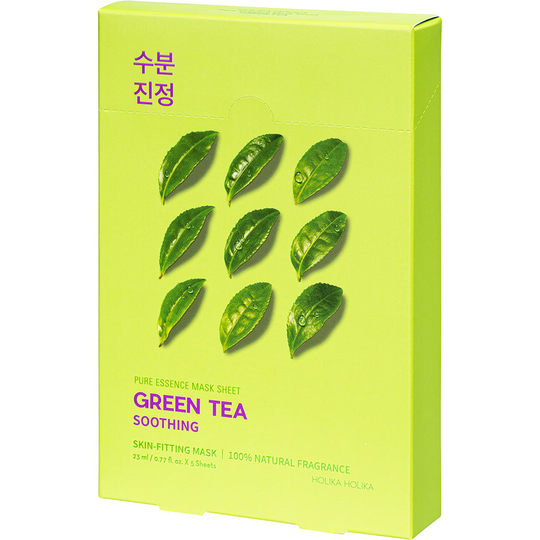 Pure Essence Mask Sheet Pack Green Tea, Holika Holika Kasvonaamiot
