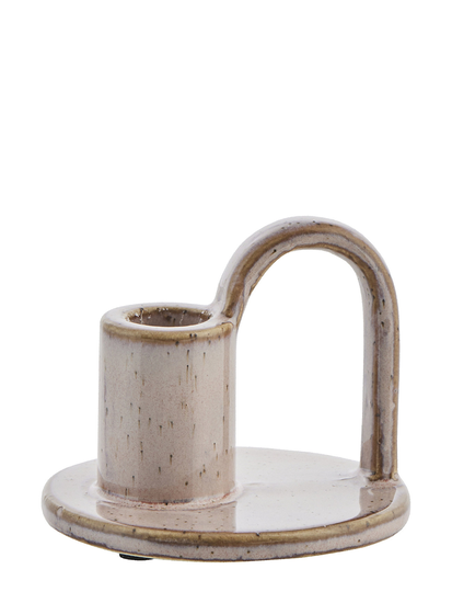 Milenne Candlestick Home Decoration Candlesticks & Tealight Holders Tealight Holders Beige Lene Bjerre