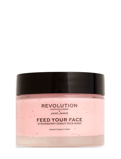 Revolution Skincare X Jake - Jamie Strawberry Donut Mask Beauty WOMEN Skin Care Face Face Masks Moisturizing Mask Vaaleanpunainen Revolution Skincare