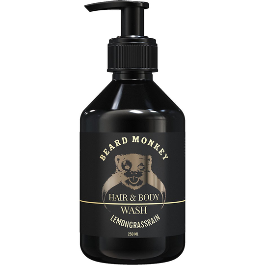 Hair & Body Lemongrass, 250 ml Beard Monkey Suihku- ja kylpytuotteet