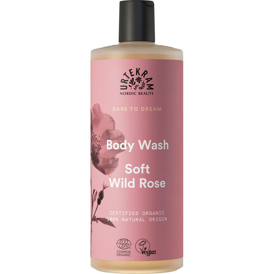 Soft Wild Rose Body Wash, 500 ml Urtekram Suihku- ja kylpytuotteet