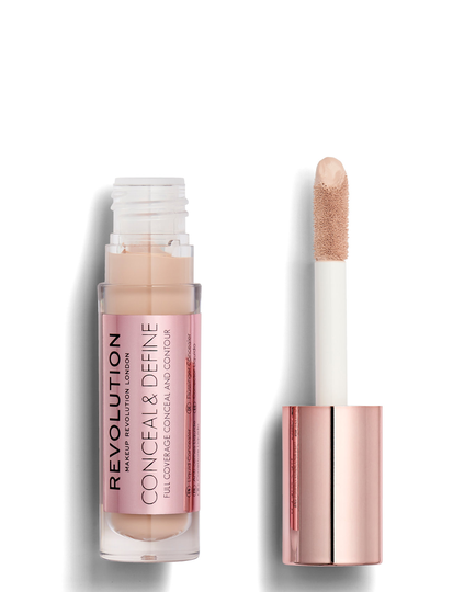 Revolution Conceal & Define Concealer C4 Peitevoide Meikki Makeup Revolution