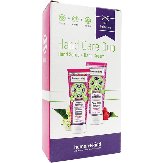 Hand cream+Hand Scrub Duo Elderflower, Human+Kind Käsivoiteet