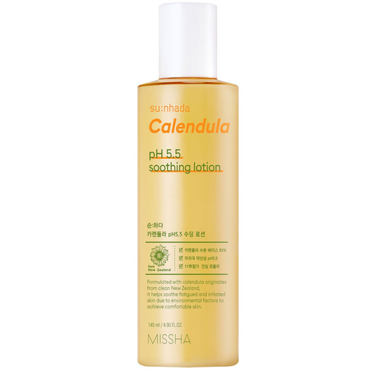 Su:nhada Calendula pH 5.5 Soothing Lotion, 145 ml MISSHA 24h-voiteet