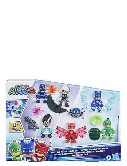 Pj Masks Hero And Villain Figure Set Toys Playsets & Action Figures Action Figures Monivärinen/Kuvioitu Pyjamasheltene