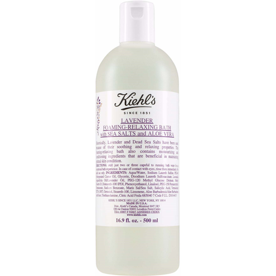 Kiehl's Foaming Relaxing Bath Lavender Bath With Sea Salts 500 ml