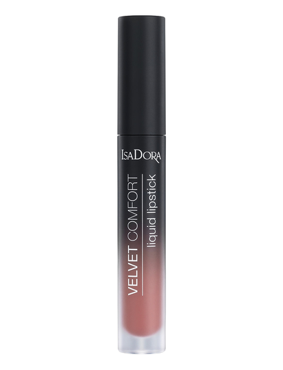 Velvet Comfort Liquid Lipstick Coral Rose Huulikiilto Meikki Vaaleanpunainen IsaDora