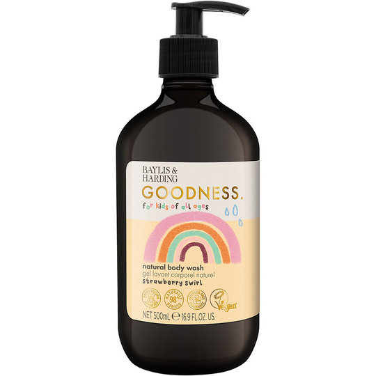 Goodness Kids Strawberry Swirl Body Wash, 500 ml Baylis & Harding Suihku- ja kylpytuotteet