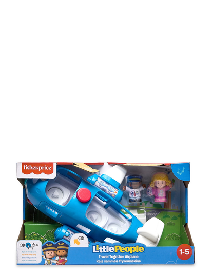 Fisher-Price® Little People® Travel Together Airplane Toys Baby Toys Educational Toys Activity Toys Monivärinen/Kuvioitu Fisher-Price