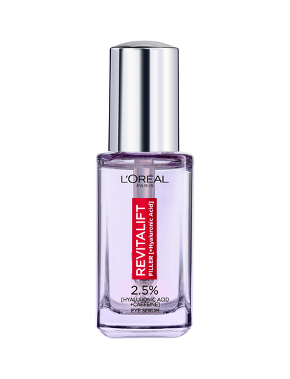Revitalift Filler 2.5% Hyaluronic Acid+Caffeine Eye Serum Seerumi Kasvot Ihonhoito Nude L'Oreal Skin Expert