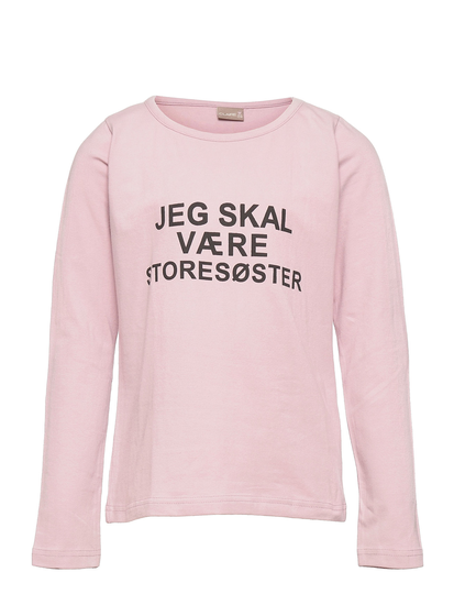 T-Shirt L/S T-shirts Long-sleeved T-shirts Vaaleanpunainen Hust & Claire