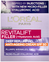 Filler [+Hyaluronic Acid] Repluming Day Cream SPF50, 50ml