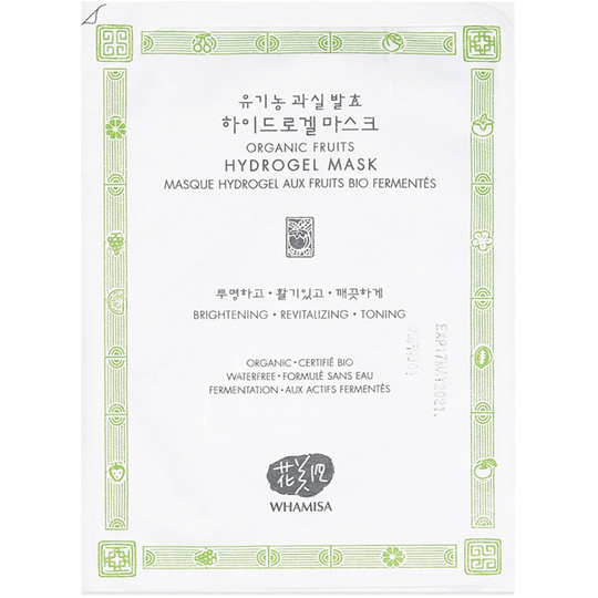 Whamisa Organic Fruits & Tomato Hydrogel Mask, 33 g Whamisa Skincare K-Beauty