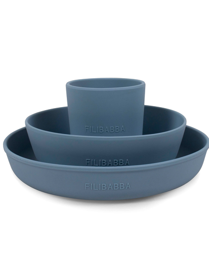 Silic Dinner Set - Powder Blue Home Meal Time Dinner Sets Sininen Filibabba