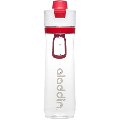 Active Hydration Tracker pullo 0.8L, valkoinen/punainen