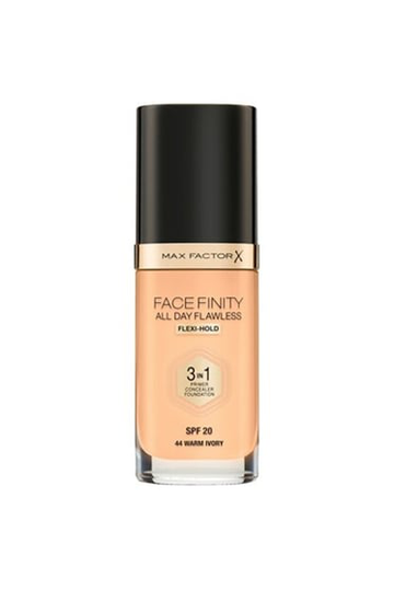 Max Factor Facefinity 3In1 Foundation 44 Warm Ivory -värisävy