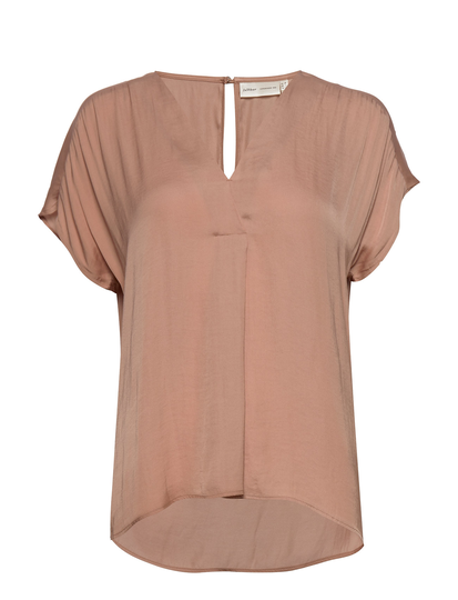 Rindaiw Top Blouses Short-sleeved Vaaleanpunainen InWear