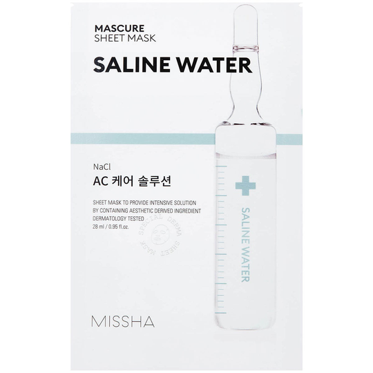 Mascure Ac Care Solution Sheet Mask, 27 ml MISSHA Vaihe 7: Kangasnaamio