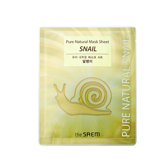 The Saem Pure Natural Mask Sheet (Snail) Mascarilla de Caracol 20