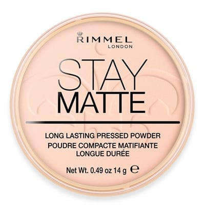 Rimmel London Stay Matte Long Lasting Pressed Powder Matte 14g Pink Blossom nr.02 vaaleanpunainen kukka