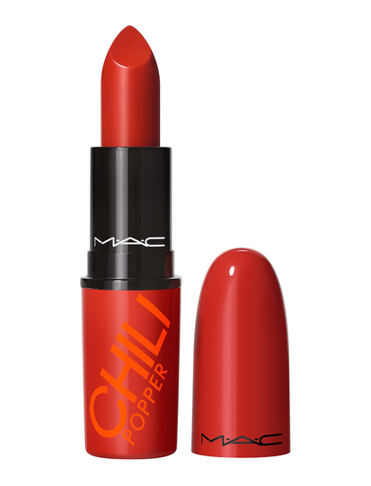 Lustreglass Lipstick Huulipuna Meikki Oranssi M.A.C.