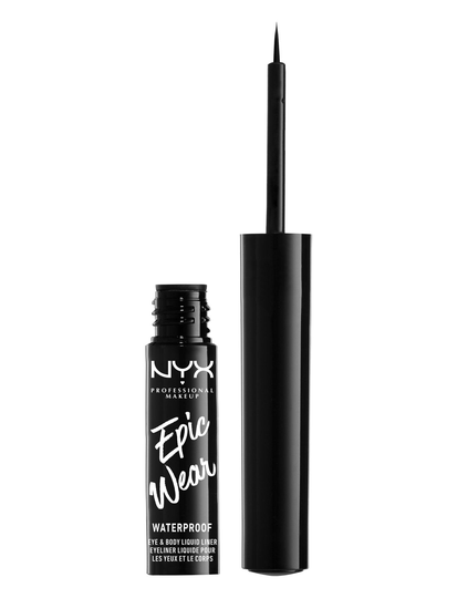 Epic Wear Metallic Liquid Liner Eyeliner Rajauskynä Meikki Musta NYX PROFESSIONAL MAKEUP