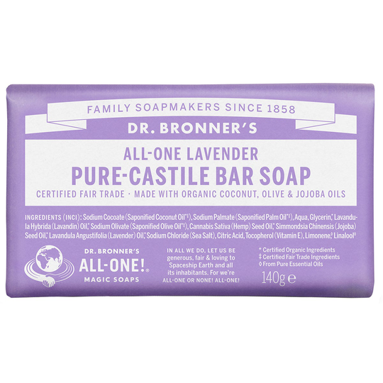Magic Soaps All-One Hemp Lavender, 140 g Dr. Bronner's Suihku- ja kylpytuotteet