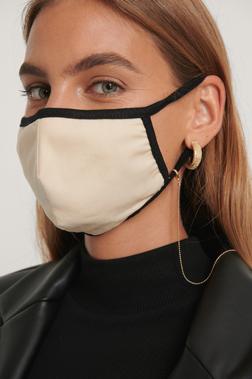 NA-KD Accessories Basic Mask Chain - Gold