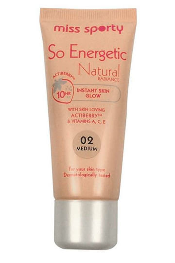 Miss Sporty So Energetic Instant Skin Glow 30ml Medium (nr.02)