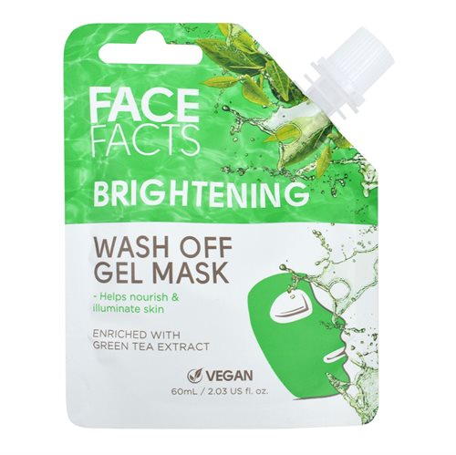 Face Facts Brightening Wash Off Gel Mask 60ml, kirkastava geelinaamio 60ml