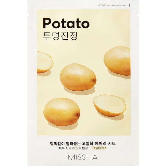 Airy Fit Sheet Mask (Potato), 19 g MISSHA Vaihe 7: Kangasnaamio