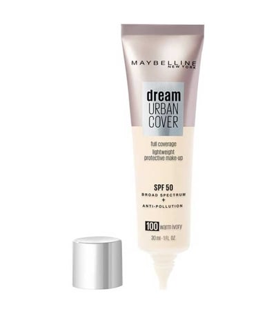 Maybelline Foundation Dream Urban Cover Foundation 100 Warm Ivory 30ml