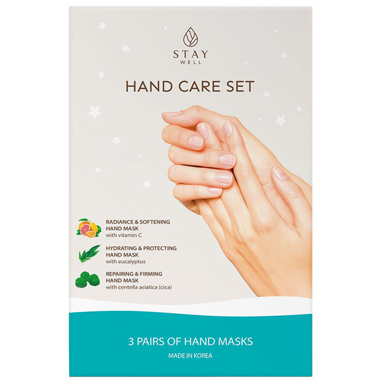 Hand masks (3 masks), Stay Well Käsivoiteet