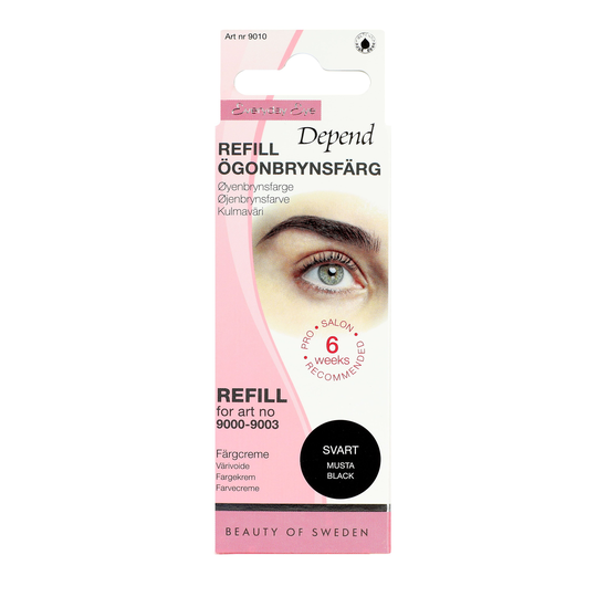 Depend Everyday Eye Kulmaväri Refill Musta