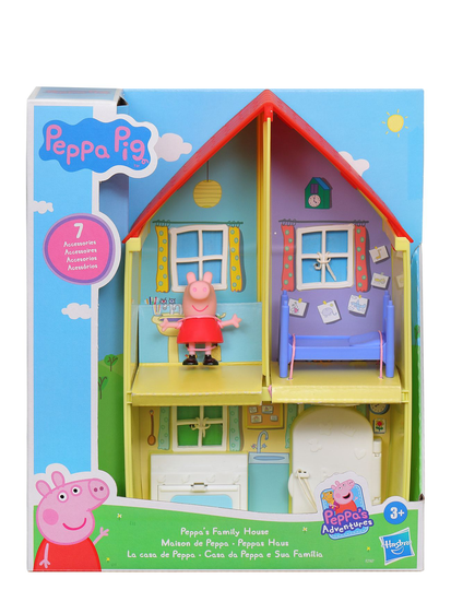 Peppa Pig Peppa's Family House Toys Baby Toys Educational Toys Activity Toys Monivärinen/Kuvioitu Peppa Pig