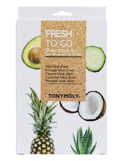 Tonymoly Fresh To Go Sheet Mask Set 5 Pcs Kasvonaamio Ihonhoito Nude Tonymoly